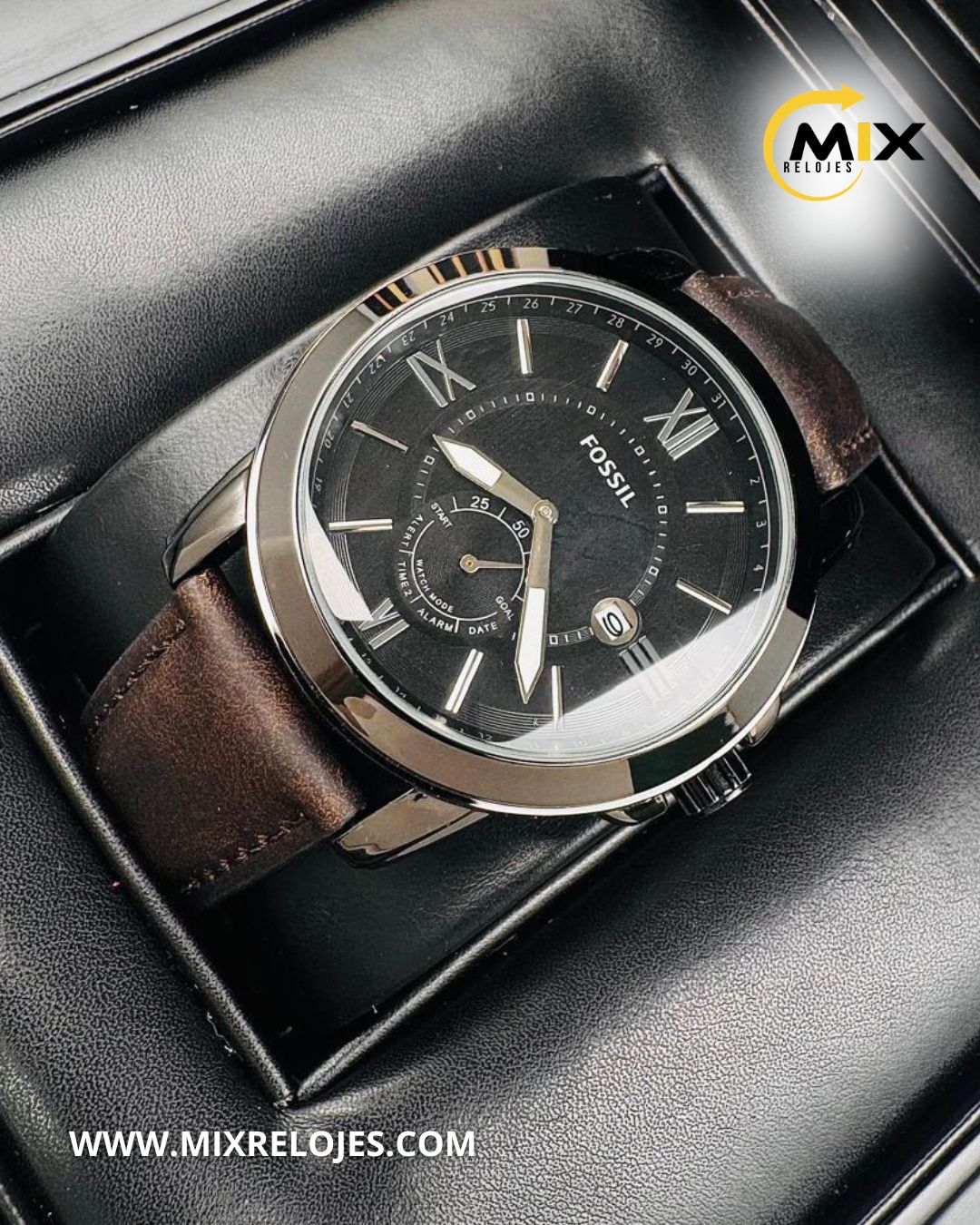 RELOJ FOS BRADUS CUERO
