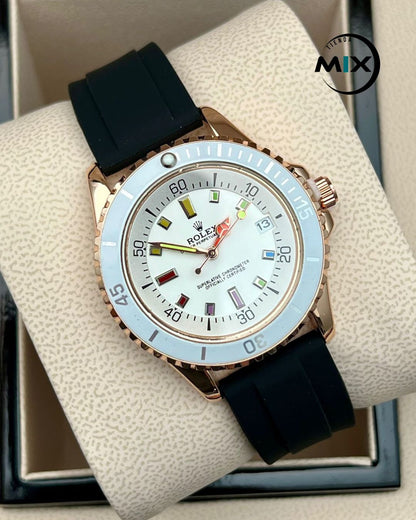 RELOJ ROLEX RAINBOW GOMA DAMA