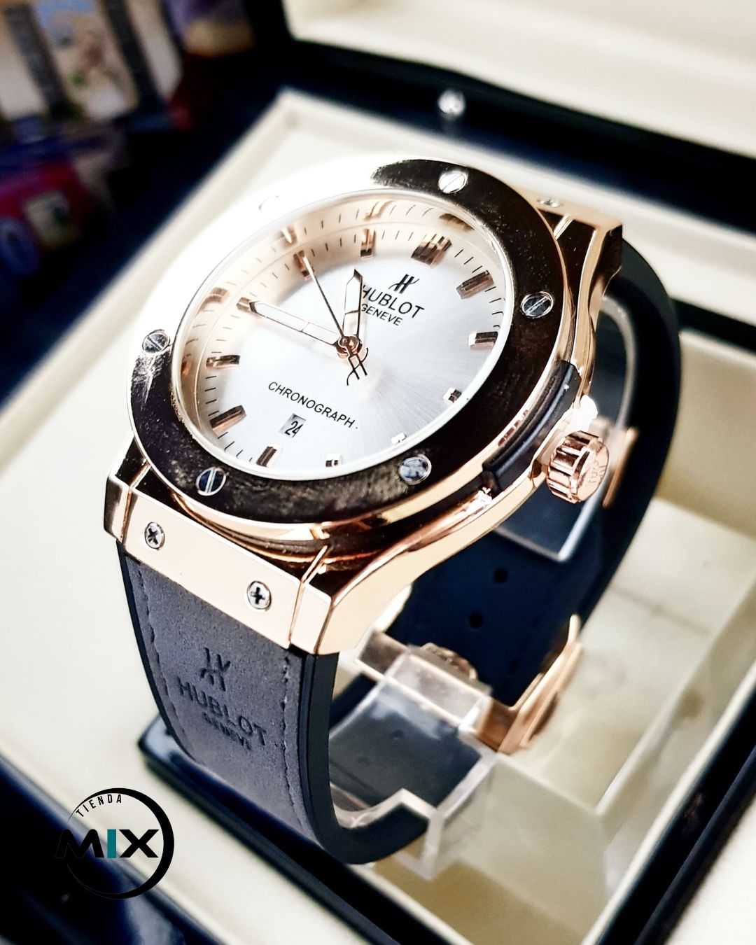 RELOJ HUBLOT POINT CUERO
