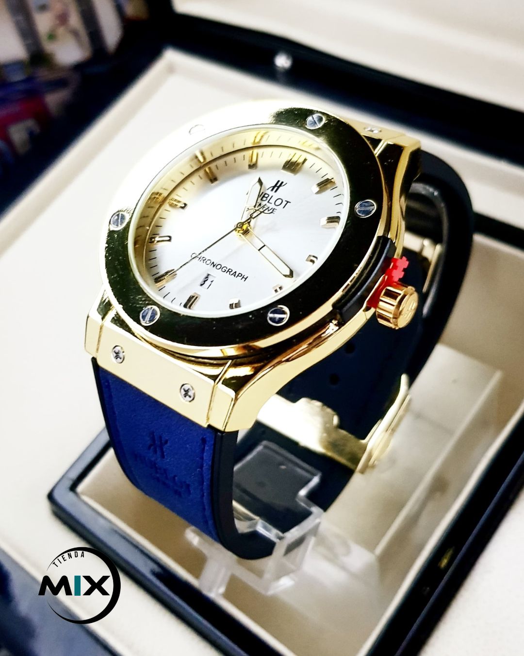 RELOJ HUBLOT POINT CUERO