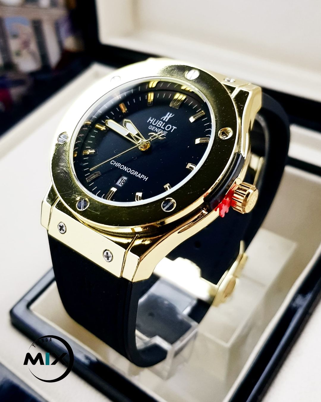 RELOJ HUBLOT POINT CUERO