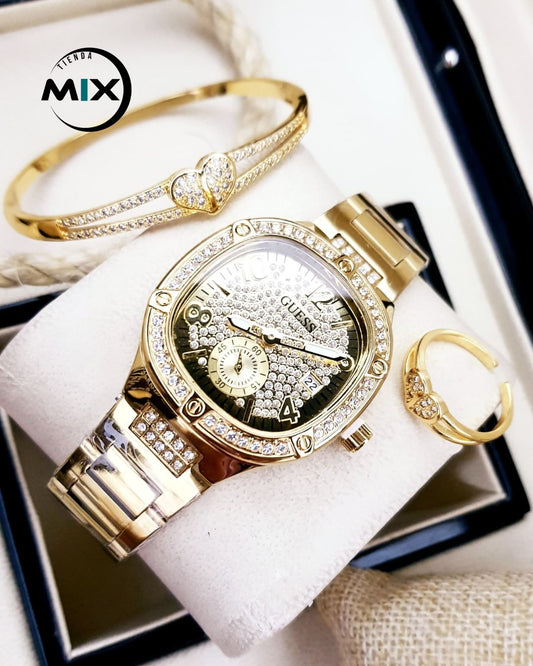RELOJ GUESS CUBANO DAMA