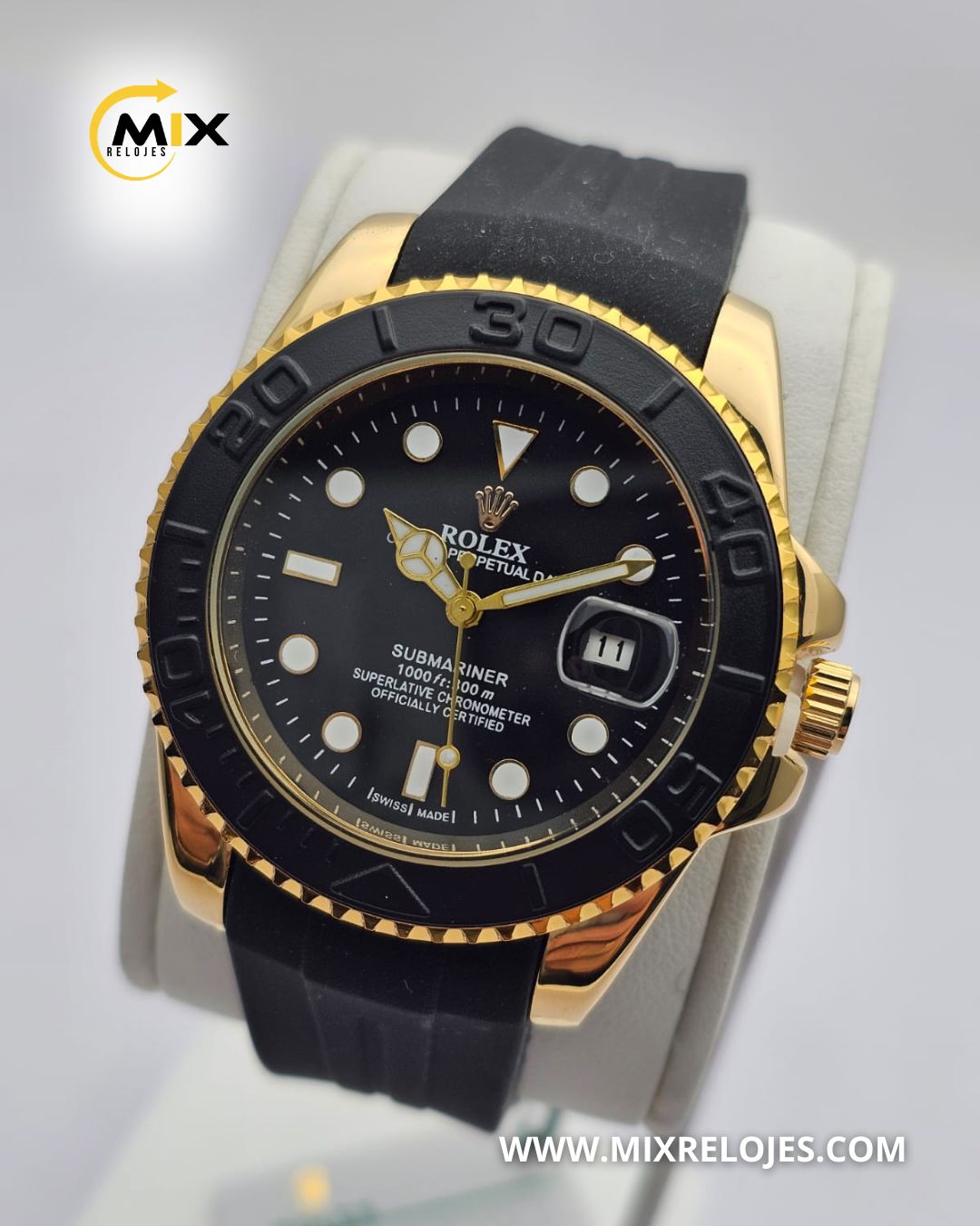 RELOJ ROL SUBMARINER GOMA