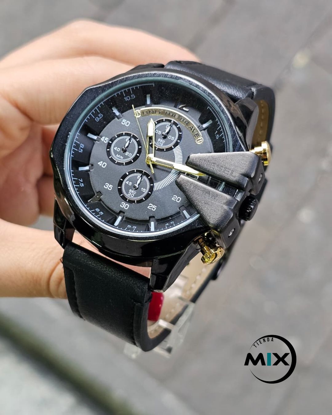 RELOJ DIESEL BRAVE CUERO