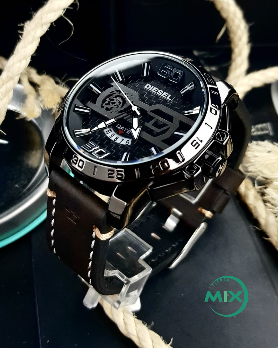 RELOJ DIESEL ABSOLUTE CUERO