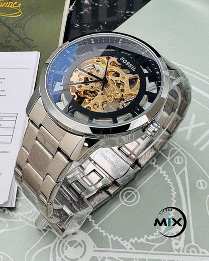 RELOJ FOSSIL SKELETON