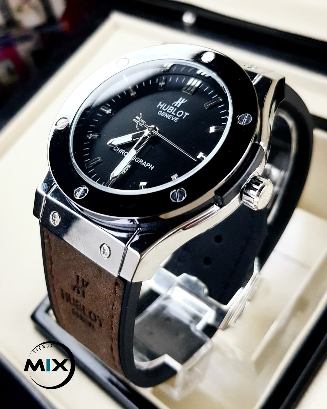 RELOJ HUBLOT POINT CUERO