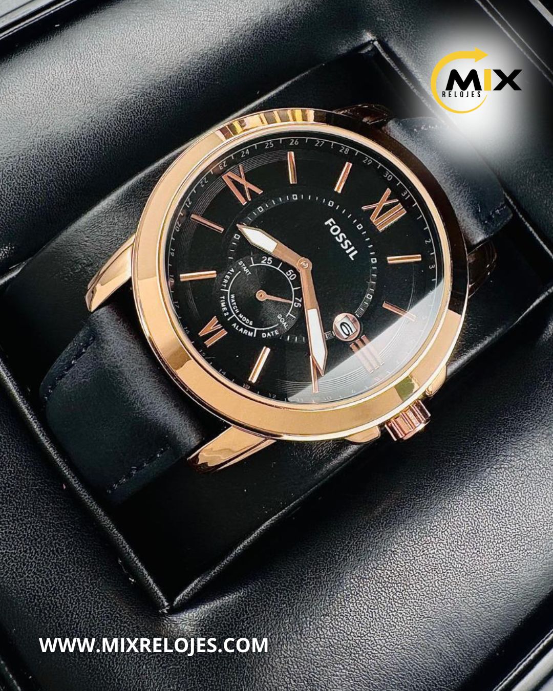 RELOJ FOS BRADUS CUERO