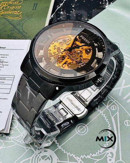 RELOJ FOSSIL SKELETON