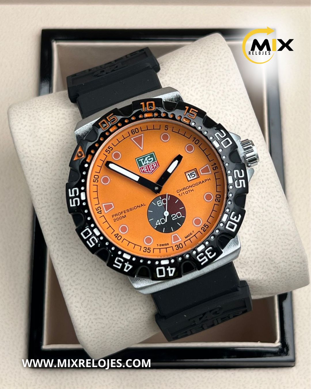 RELOJ TAGHEUER GOMA