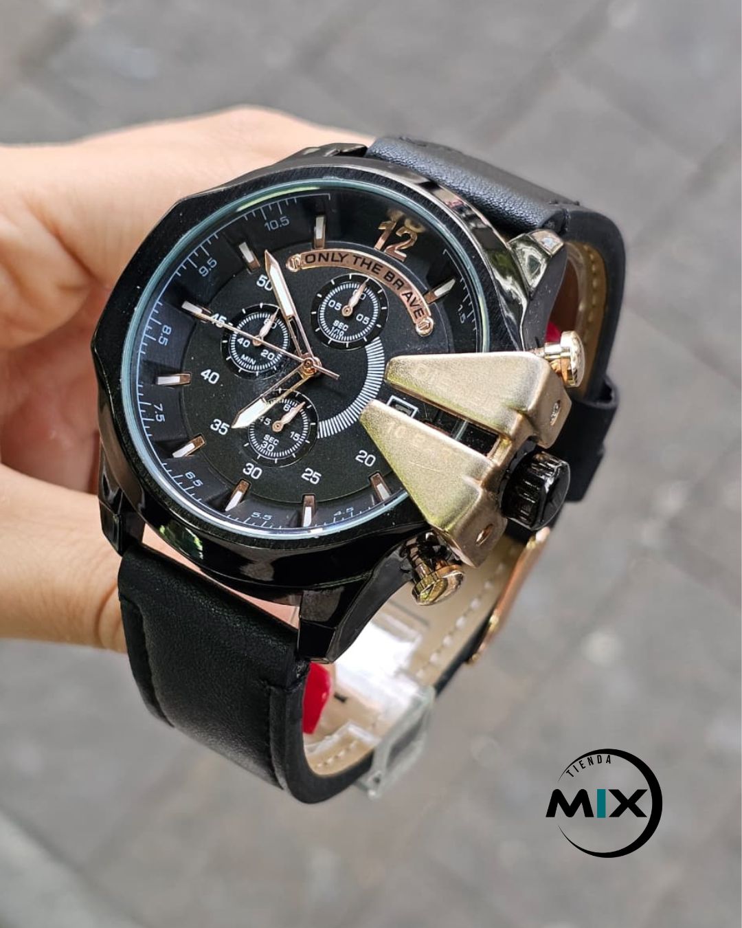 RELOJ DIESEL BRAVE CUERO