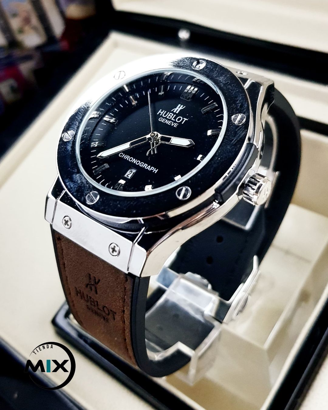 RELOJ HUBLOT POINT CUERO