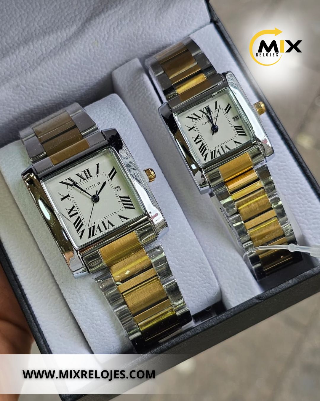 RELOJ CART HAMBER PAREJA