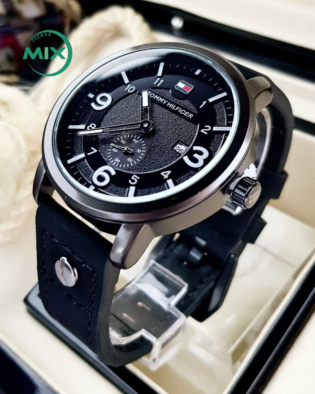 RELOJ TOMMY CUERO TURBO