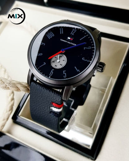 RELOJ TOMMY CUERO