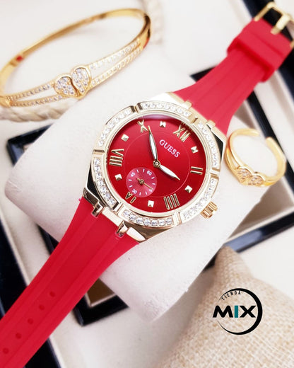 RELOJ GUESS GOMA DAMA