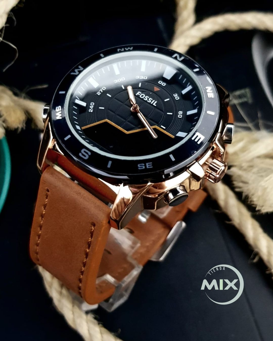 RELOJ FOSSIL KURS CUERO