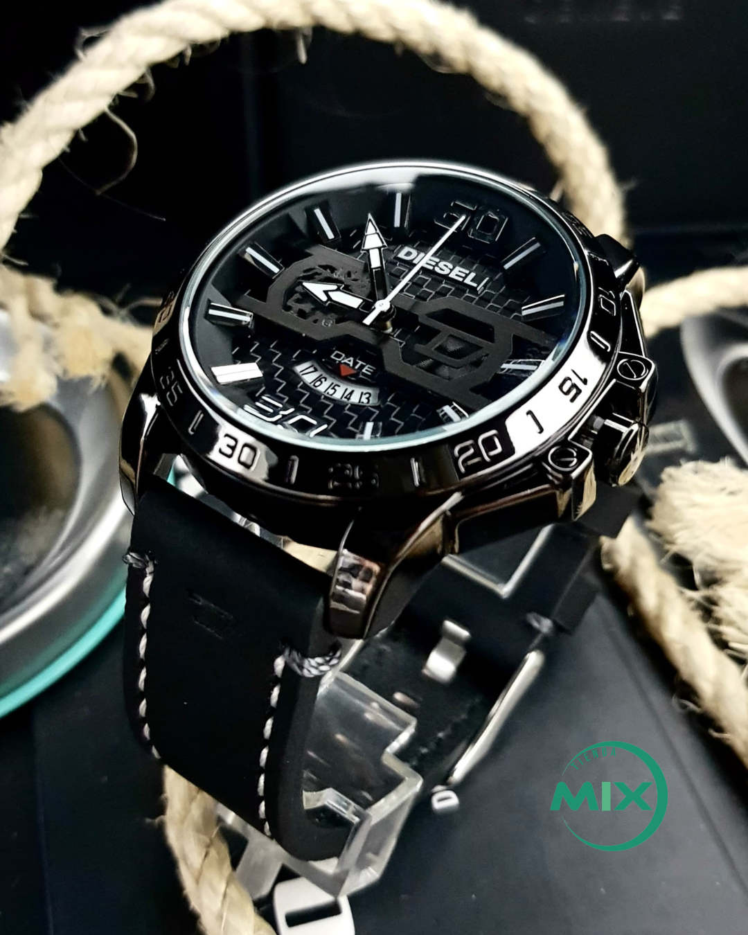 RELOJ DIESEL ABSOLUTE CUERO