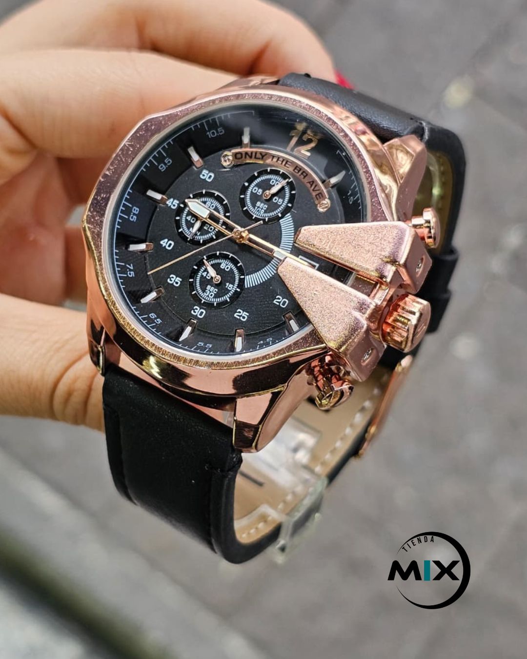 RELOJ DIESEL BRAVE CUERO