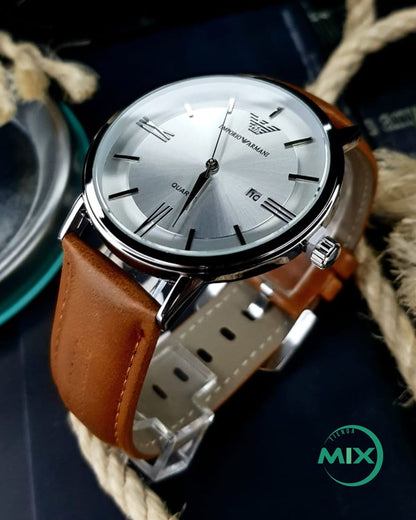 RELOJ ARMANI CUERO