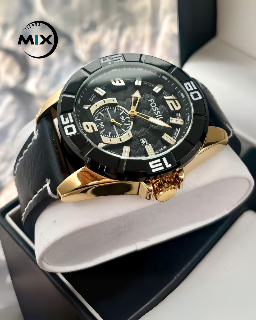 RELOJ FOSSIL LOCK CUERO