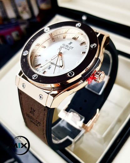 RELOJ HUBLOT POINT CUERO