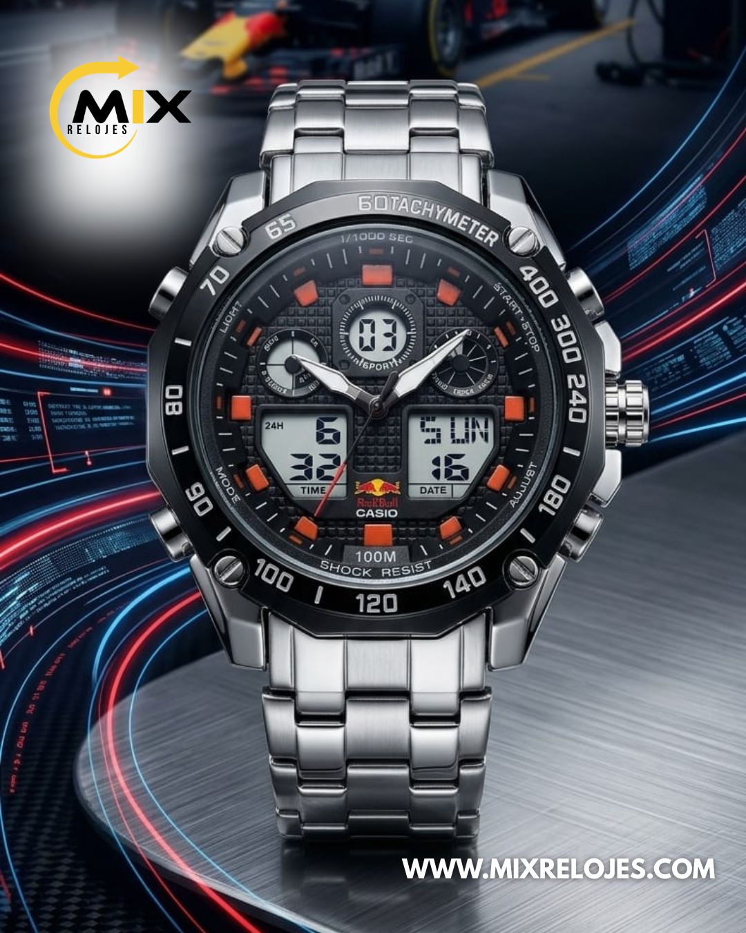 RELOJ CASIO REDBULL