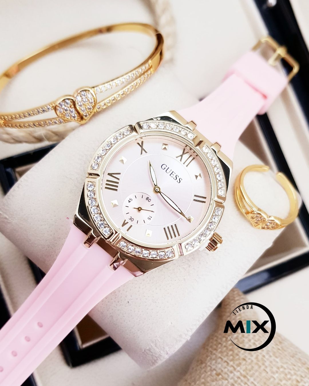 RELOJ GUESS GOMA DAMA