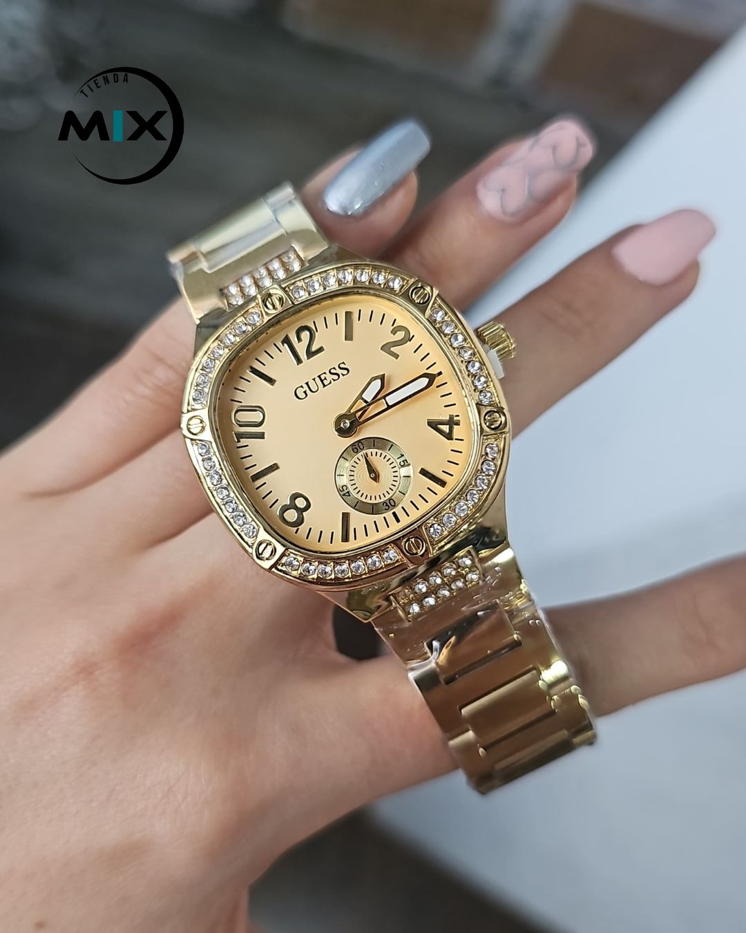 RELOJ GUESS CUBANO DAMA