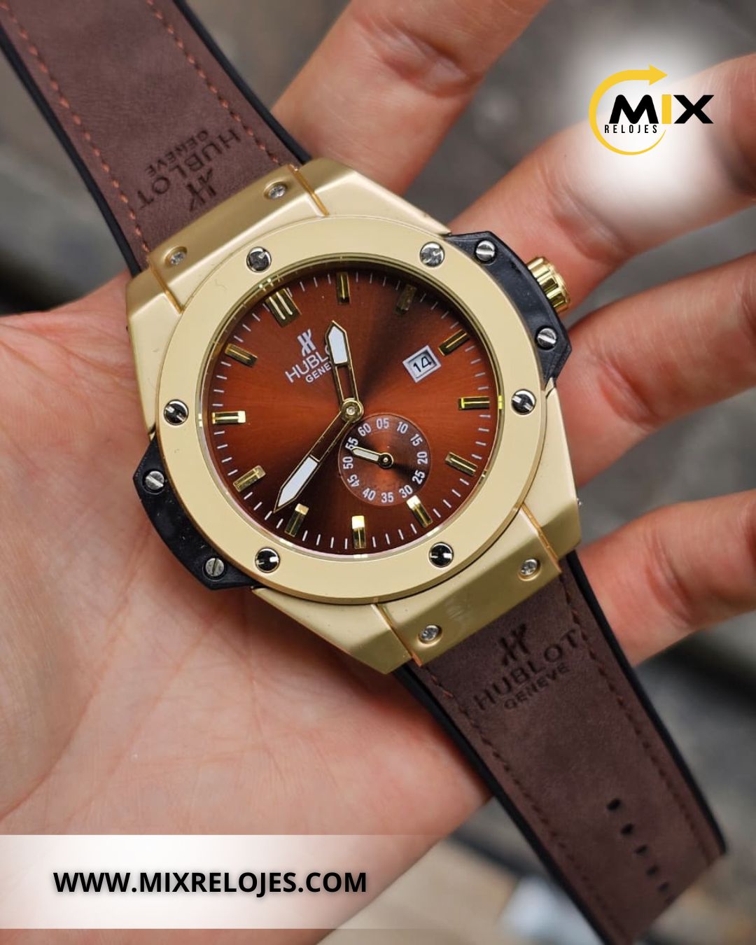 RELOJ HUB TUNDER CUERO