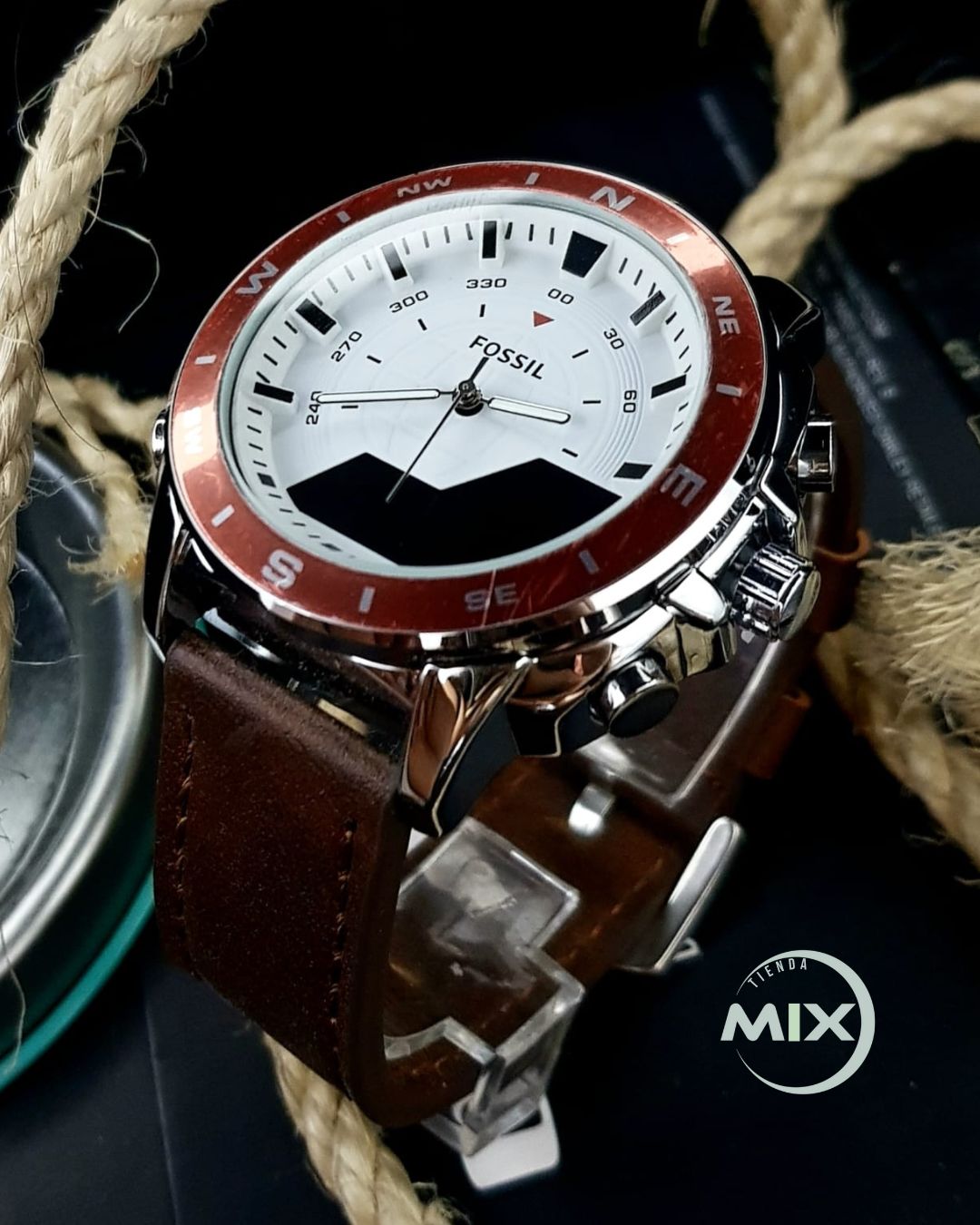 RELOJ FOSSIL KURS CUERO