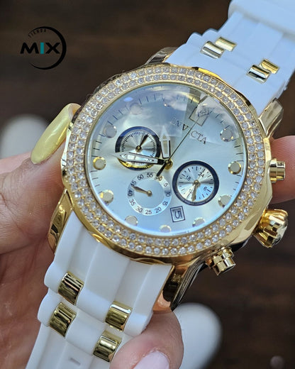 RELOJ INVICTA CRHONOS GOMA