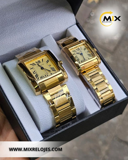 RELOJ CART HAMBER PAREJA