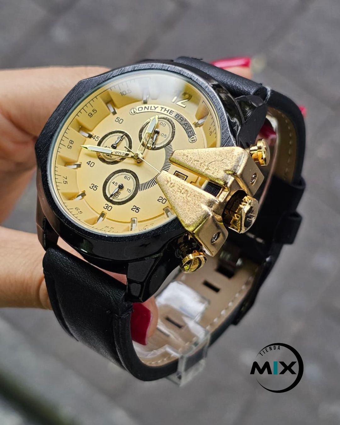 RELOJ DIESEL BRAVE CUERO