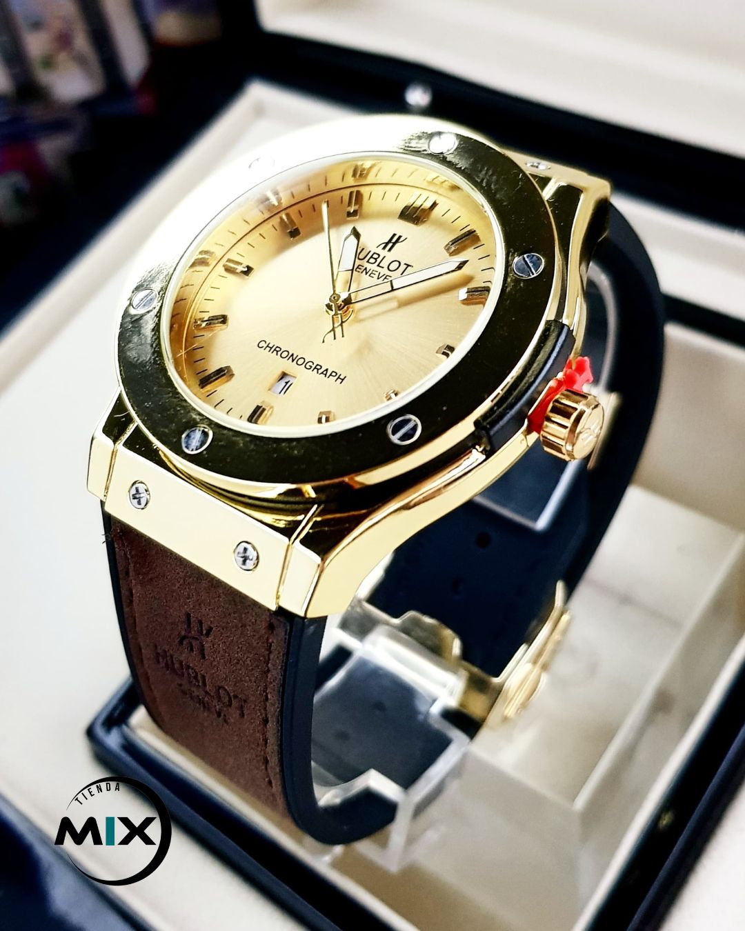 RELOJ HUBLOT POINT CUERO