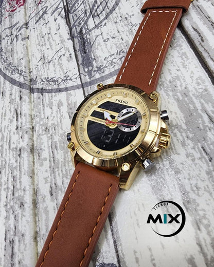 RELOJ FOSSIL KRONIT CUERO