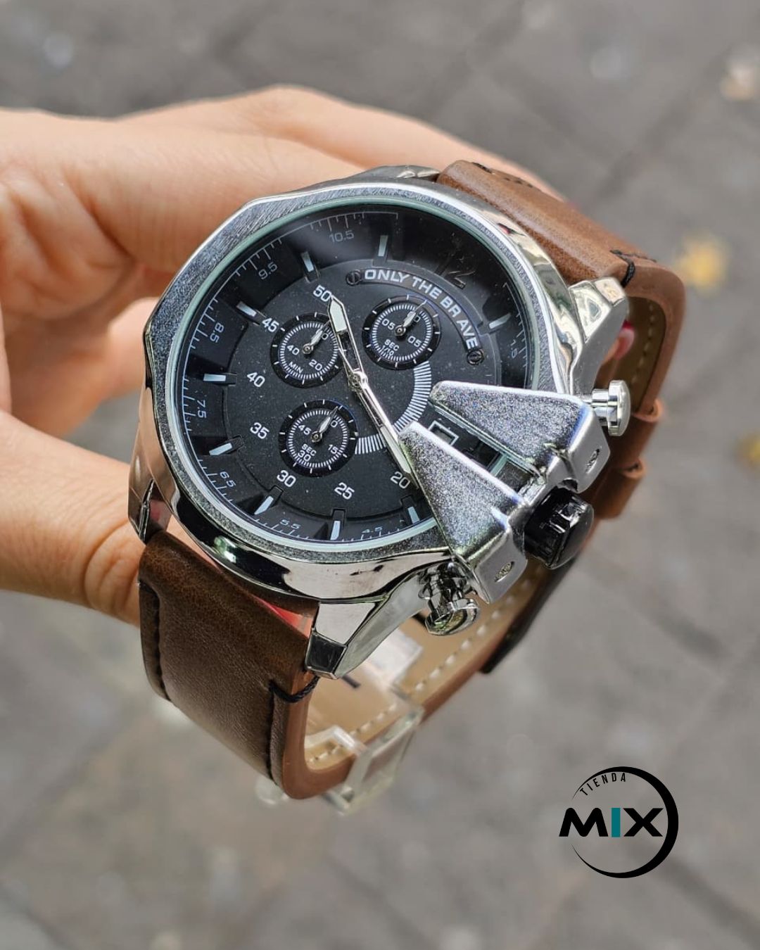 RELOJ DIESEL BRAVE CUERO