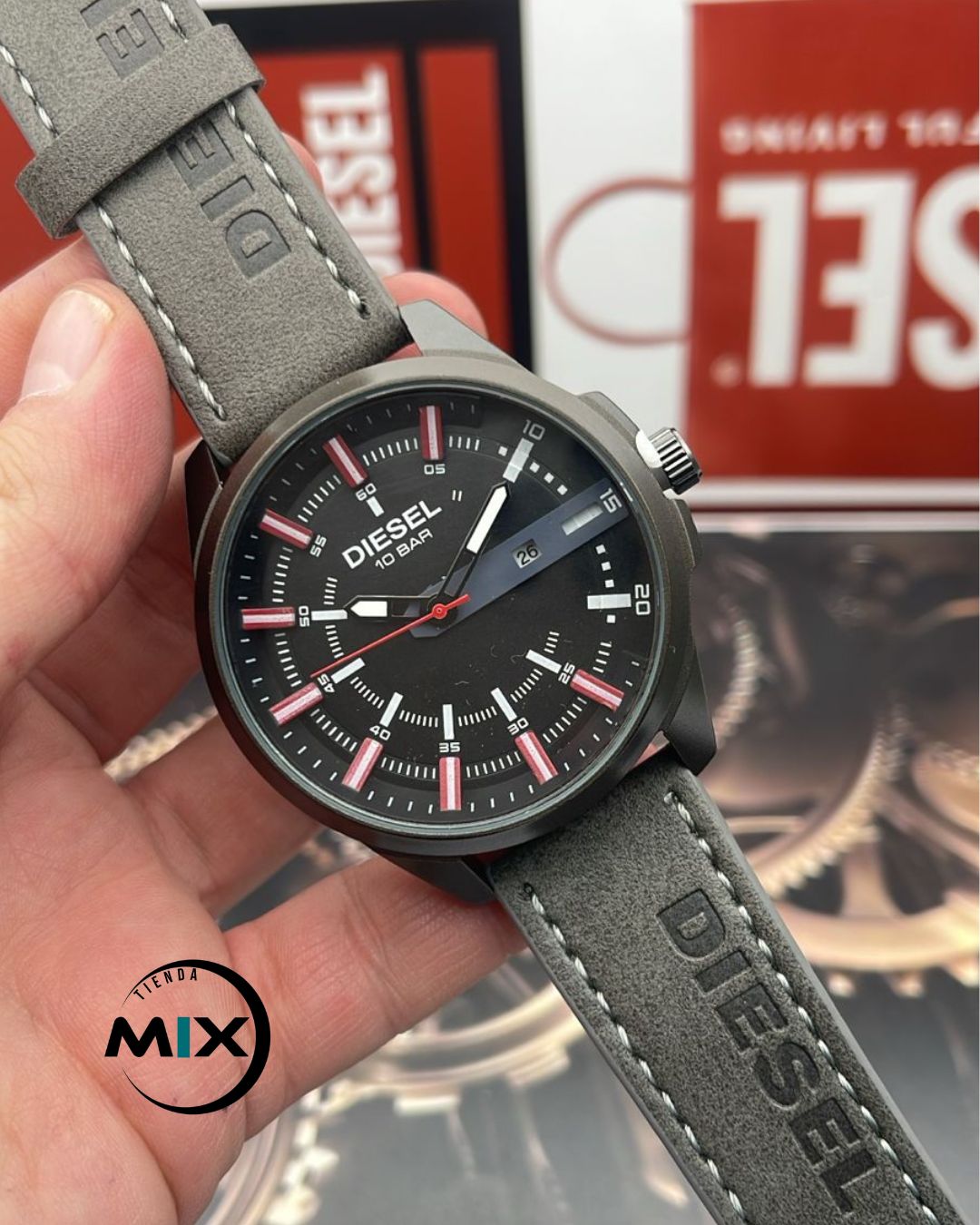 RELOJ DIESEL CRONOX CUERO