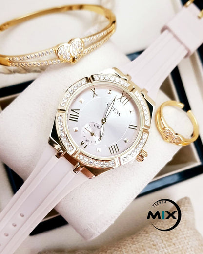 RELOJ GUESS GOMA DAMA