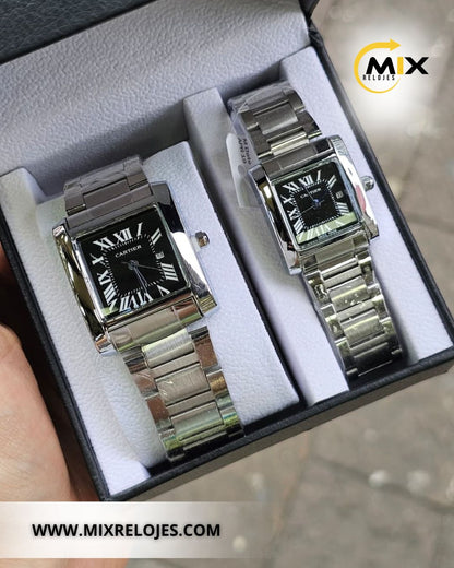 RELOJ CART HAMBER PAREJA