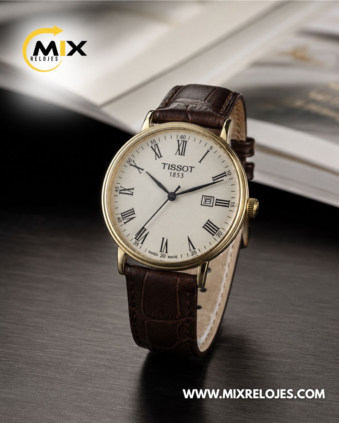 RELOJ TISSOT FALCON CUERO