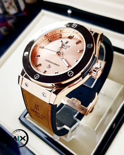 RELOJ HUBLOT POINT CUERO