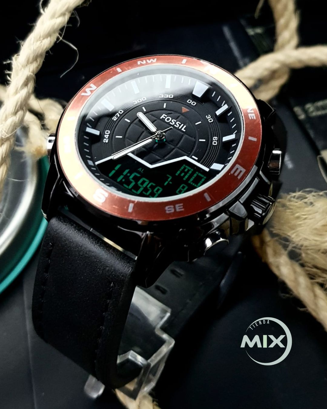 RELOJ FOSSIL KURS CUERO