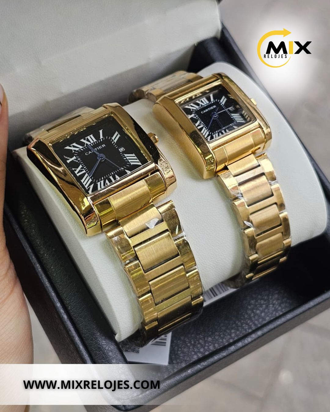 RELOJ CART HAMBER PAREJA