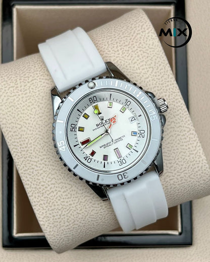RELOJ ROLEX RAINBOW GOMA DAMA