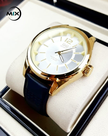 RELOJ Q&Q BLUEX CUERO