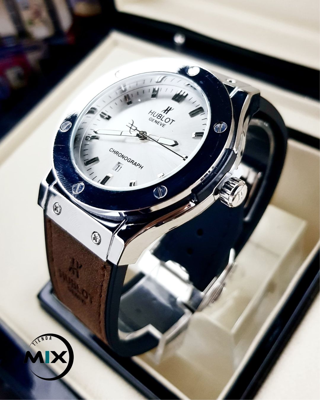 RELOJ HUBLOT POINT CUERO