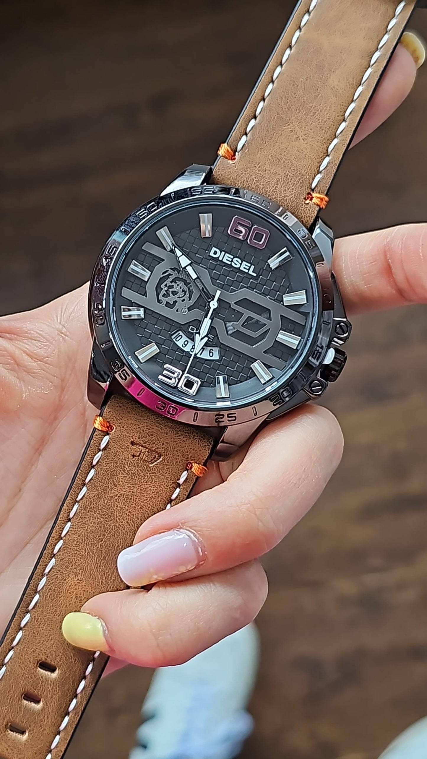 RELOJ DIESEL ABSOLUTE CUERO