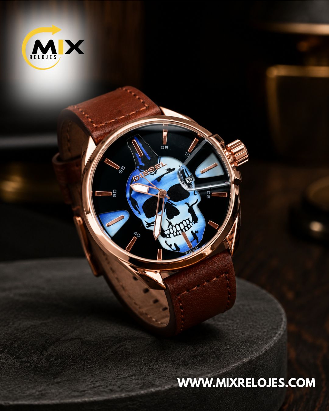 RELOJ DIESEL SKULL