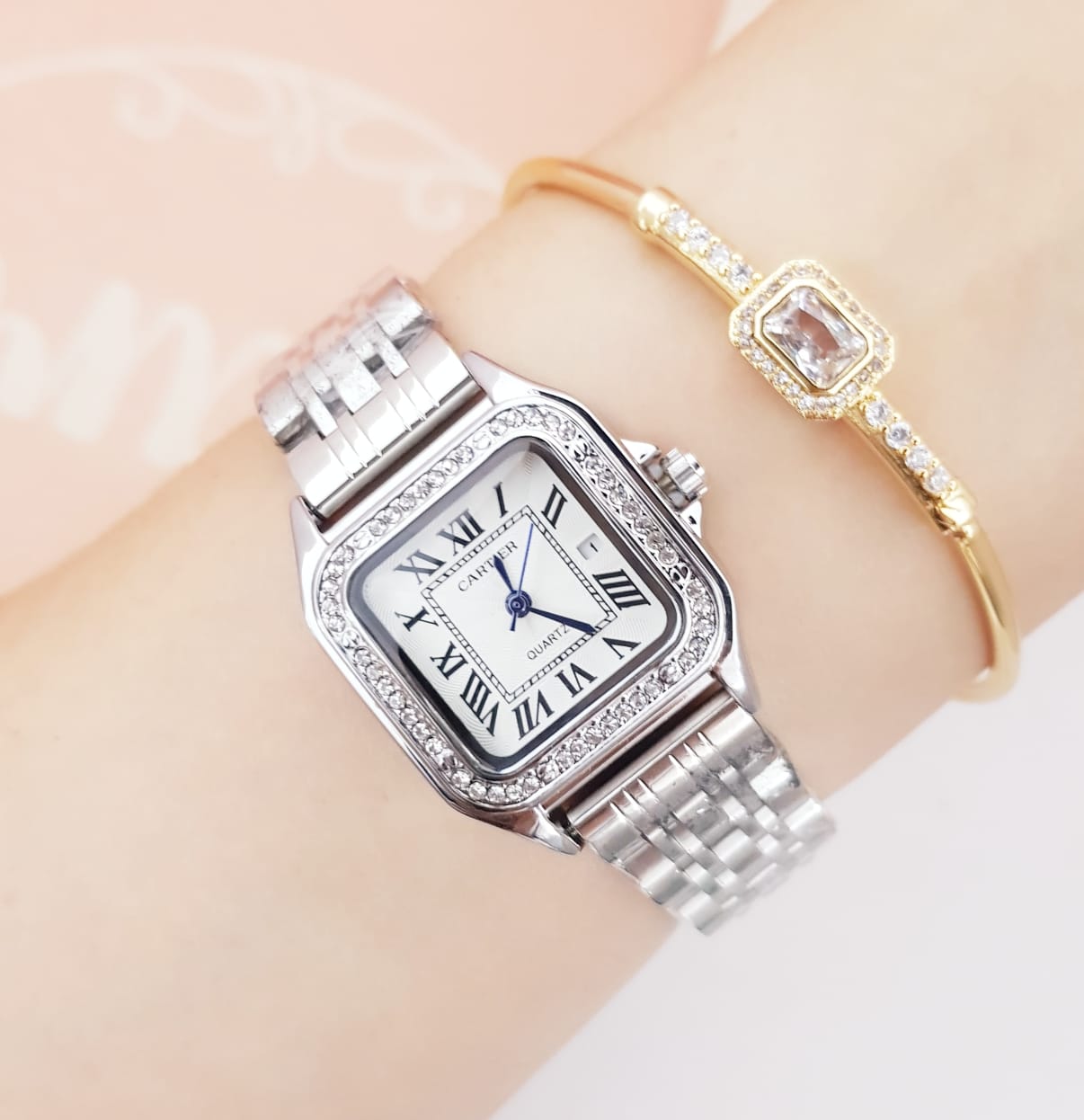 RELOJ CARTIER CUBANO DAMA